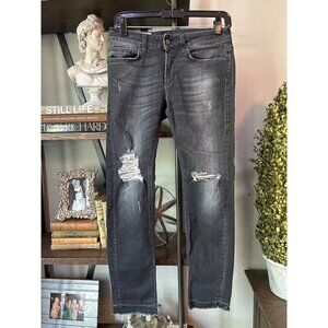 DONDUP Monroe Skinny Jeans Black Womens Size 28